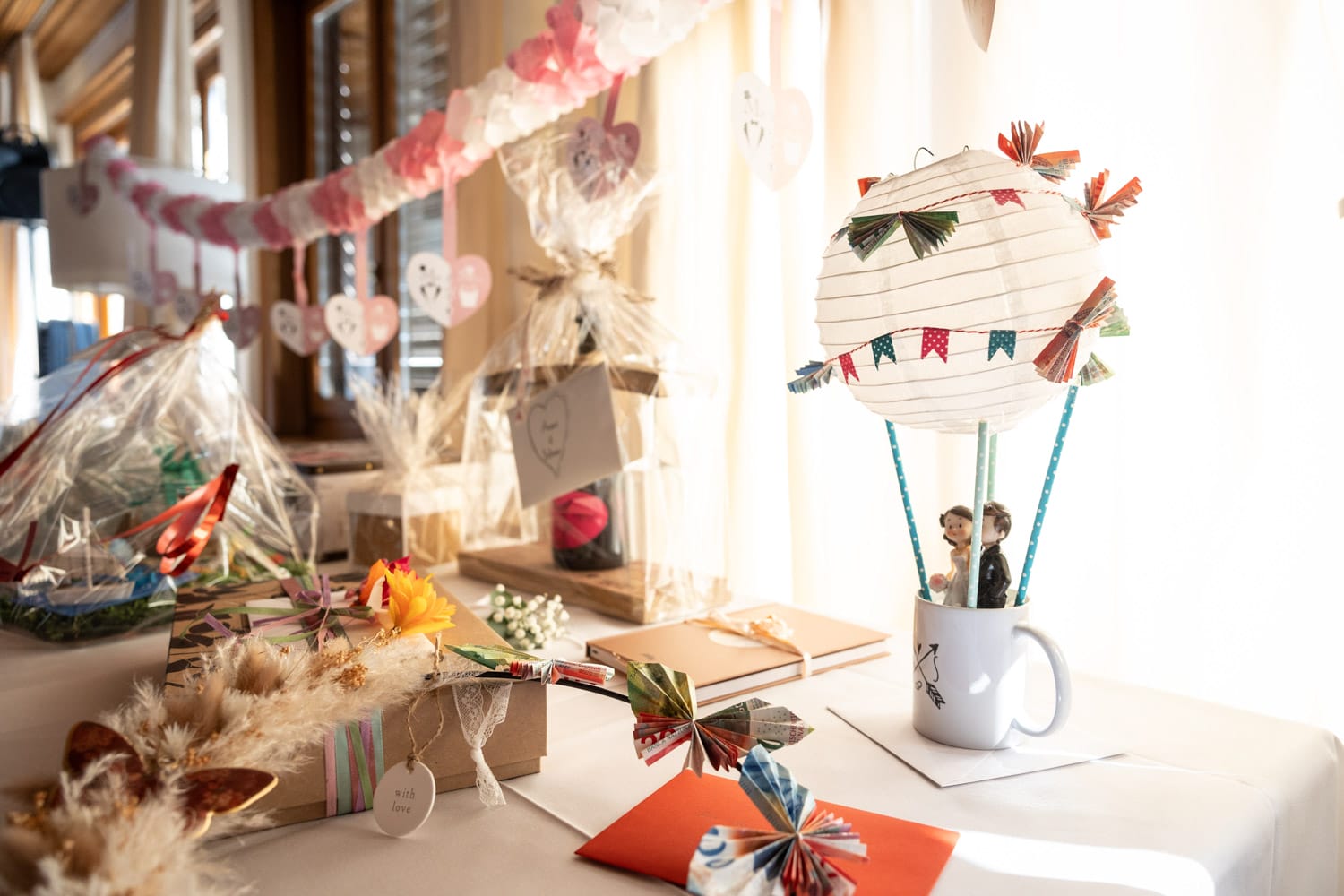 Kreative Geschenke bei einer Hochzeit in Vitznau, Schweiz